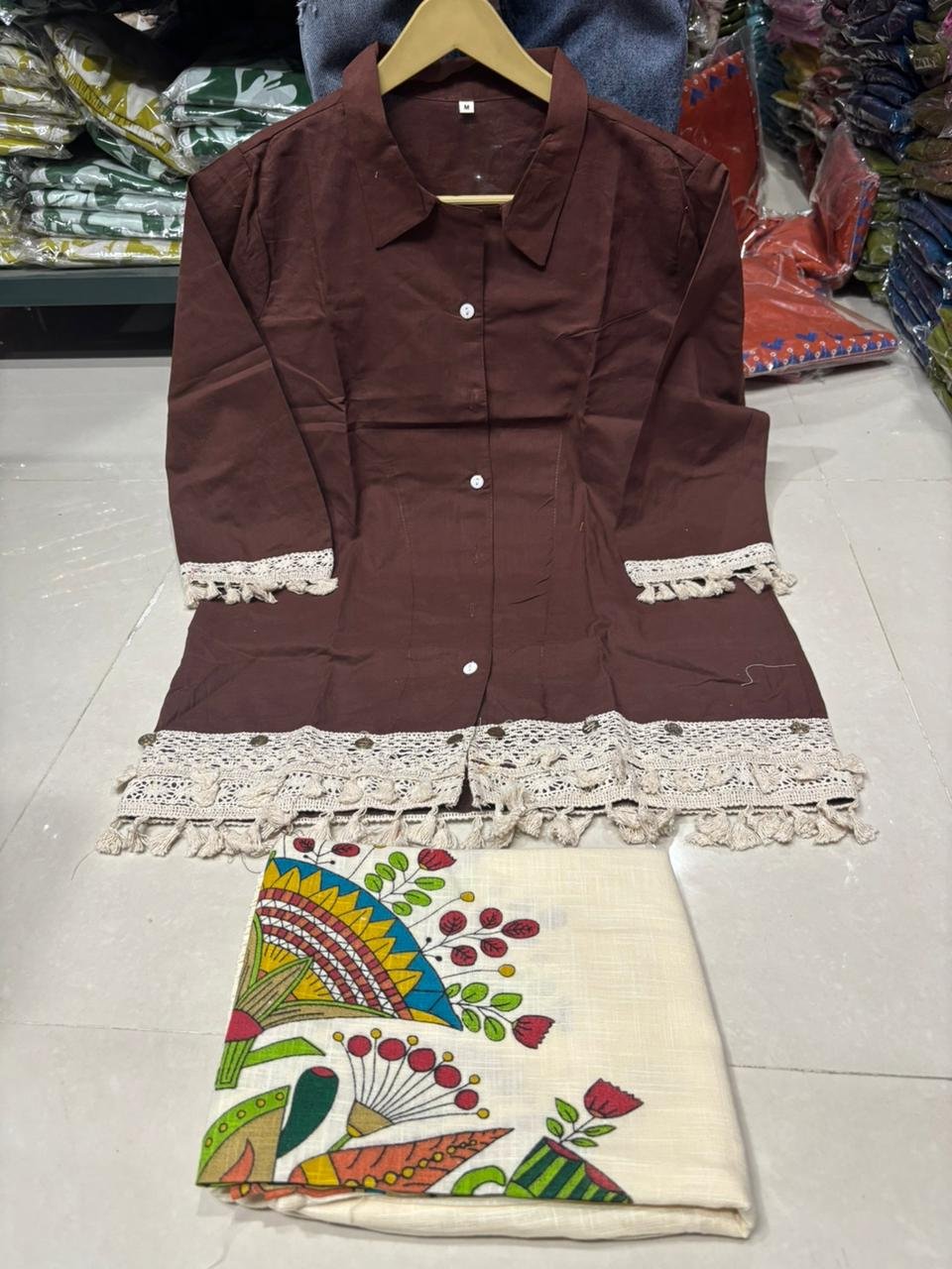 Coord Set with Lace Work